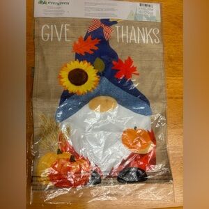 Evergreen Flag Double Sided give thanks Flag